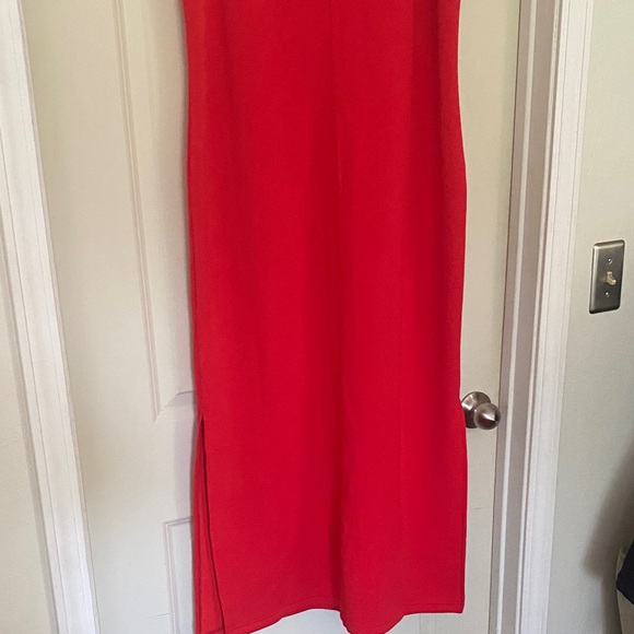 SPANX Vibrant Red Sleeveless Shift Dress Air Essential Size Large NWT! - Picture 7 of 9